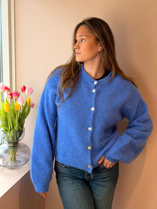 KAE KNIT CARDIGAN DOVE BLUE