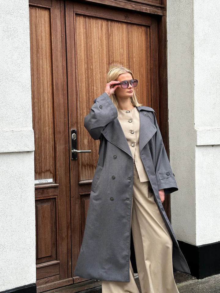 KEALYN COAT DARK GREY MELANGE