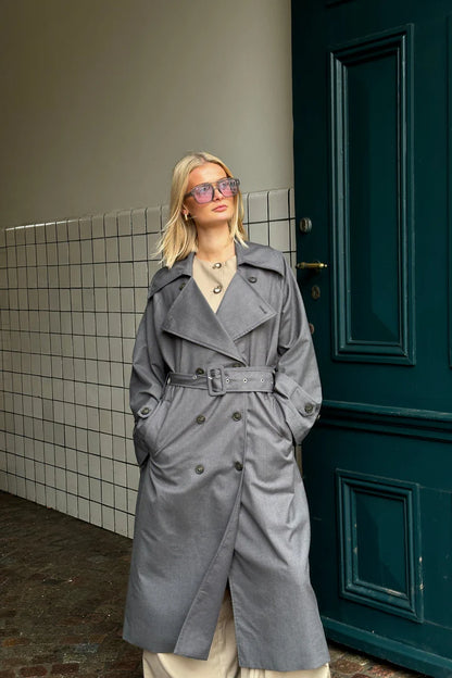KEALYN COAT DARK GREY MELANGE