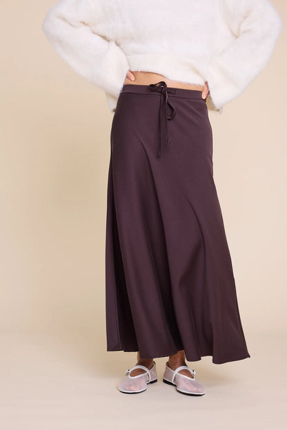 JOSEFINE SKIRT DARK BROWN