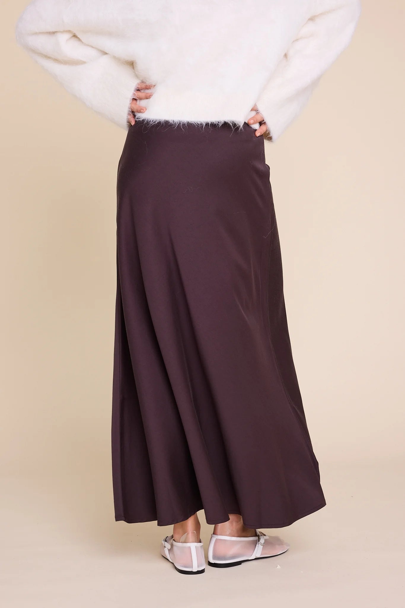 JOSEFINE SKIRT DARK BROWN