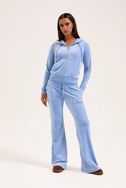 Robertson Classic Velour Zip Trough Hoodie