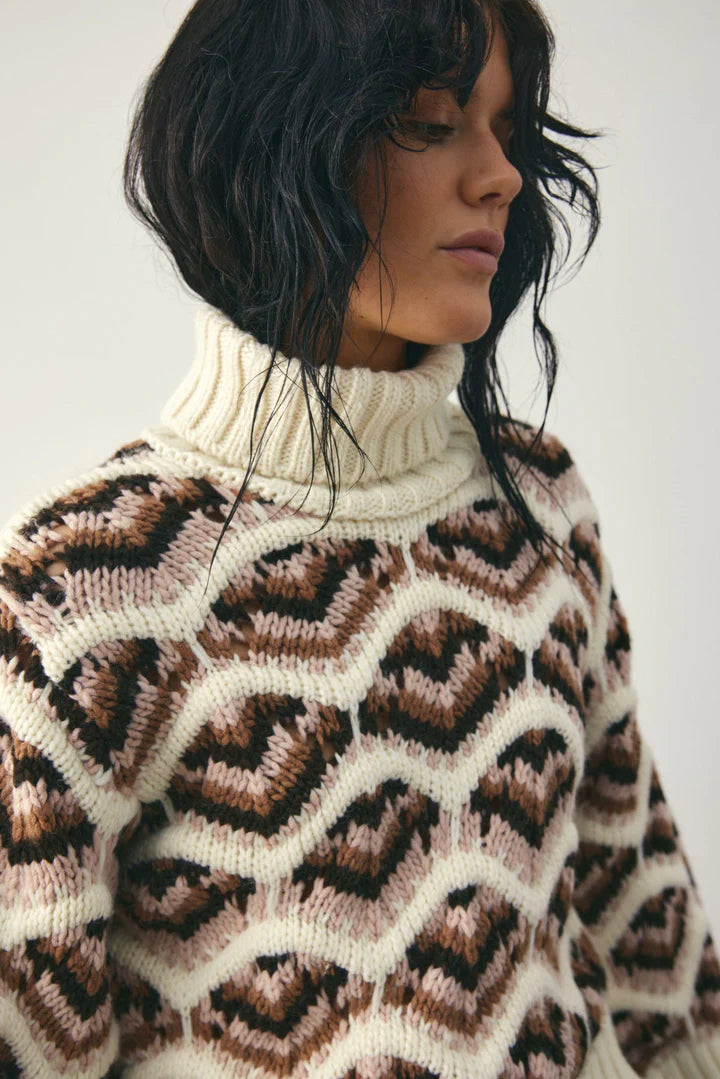 LATA KNIT IVORY MULTI