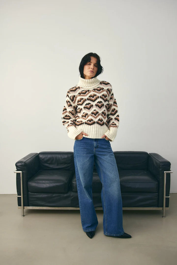 LATA KNIT IVORY MULTI