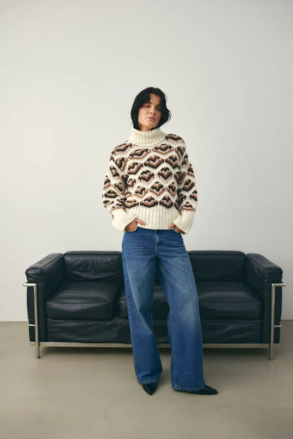 LATA KNIT IVORY MULTI