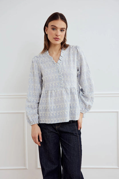 MATTI BLOUSE AIR BLUE