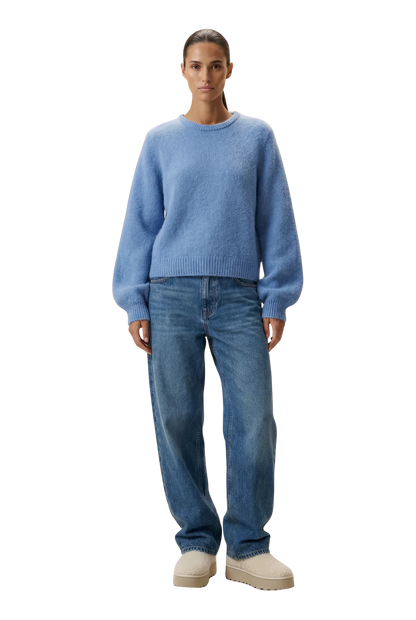 LIANA ROUND NECK PULLOVER SKY BLUE