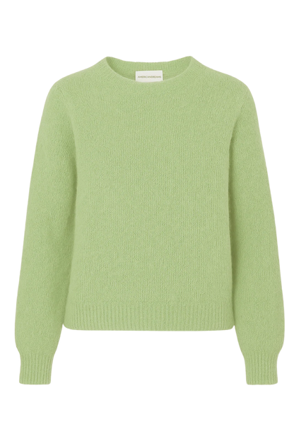 LIANA ROUND NECK PULLOVER TEA GREEEN