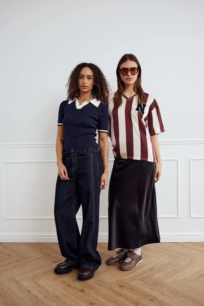 LILO POLO KNIT NAVY SUGAR COMBO