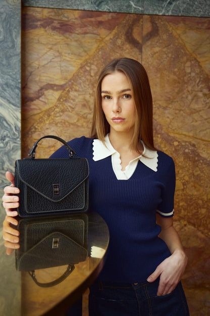 LILO POLO KNIT NAVY SUGAR COMBO