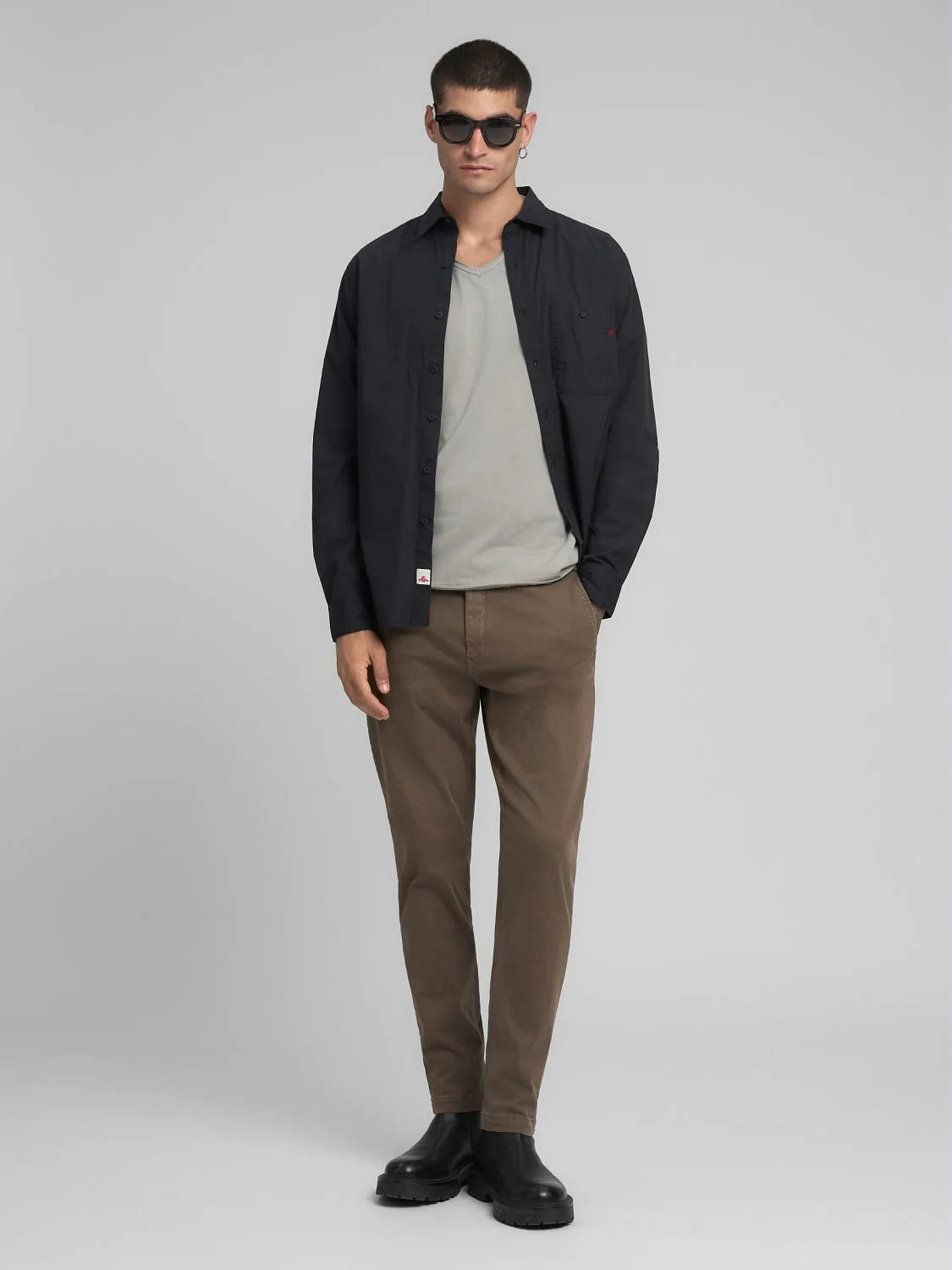 BENNI REGULAR-FIT CHINO JEANS BROWN