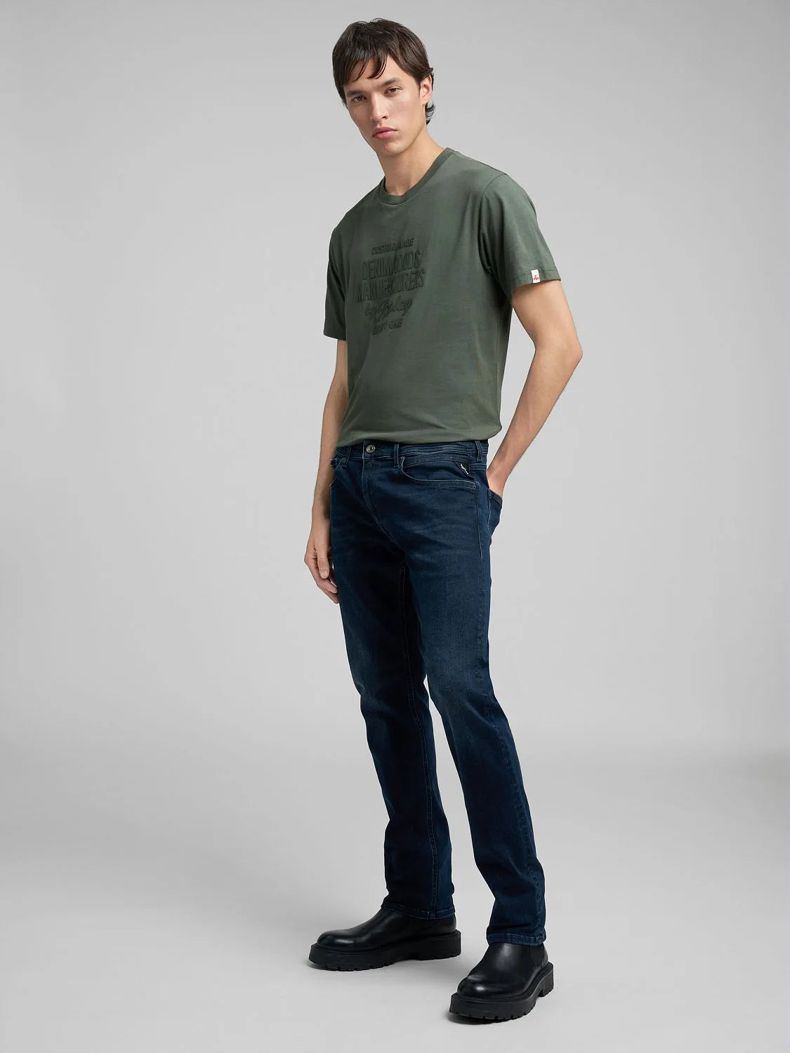 GROVER STRAIGHT-FIT JEANS DARK BLUE