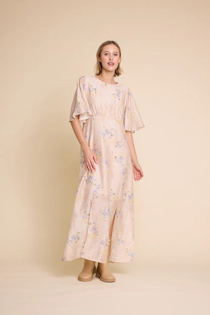 MILLER 25 PRINT DRESS NUDE