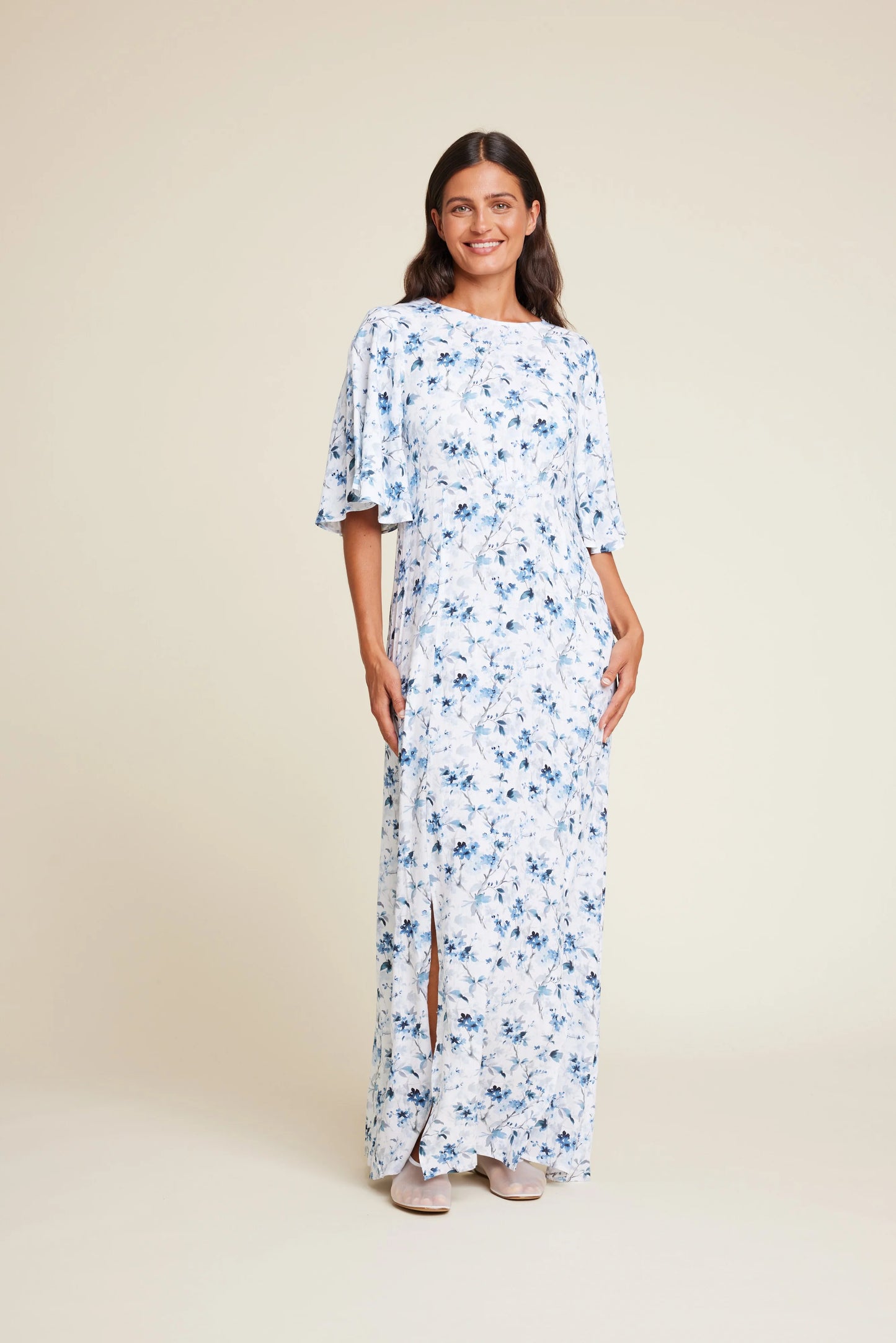 MILLER FLOWER DRESS BLUE