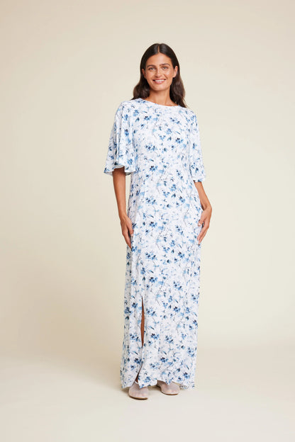 MILLER FLOWER DRESS BLUE