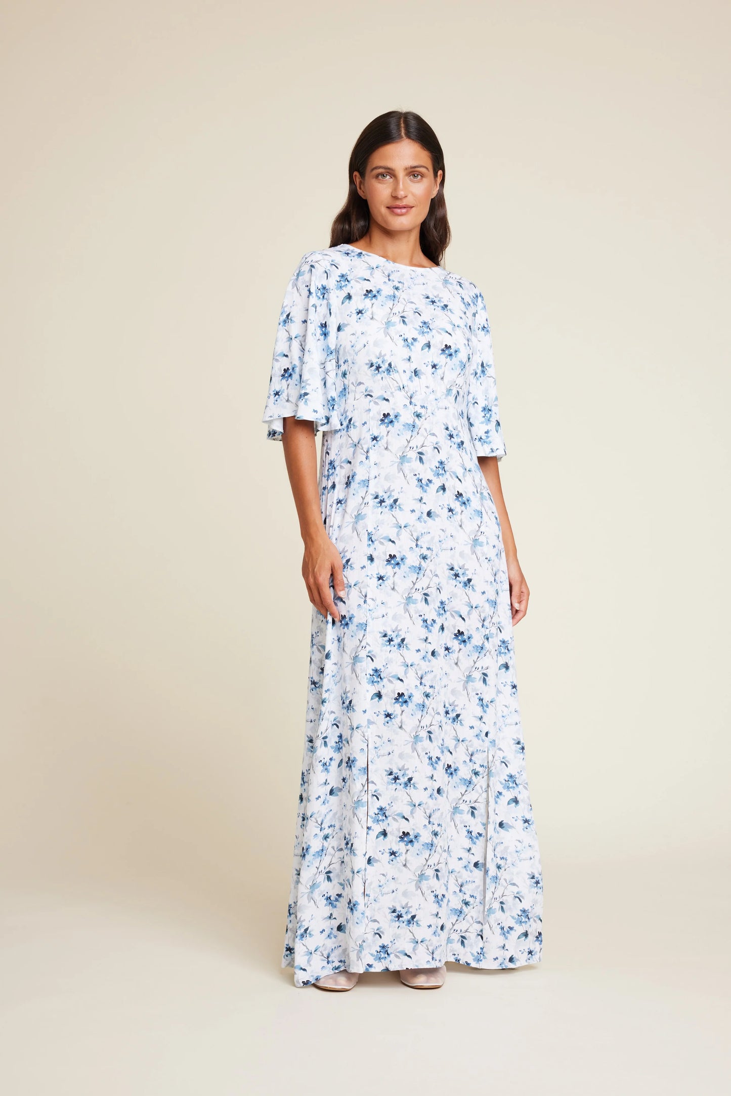 MILLER FLOWER DRESS BLUE