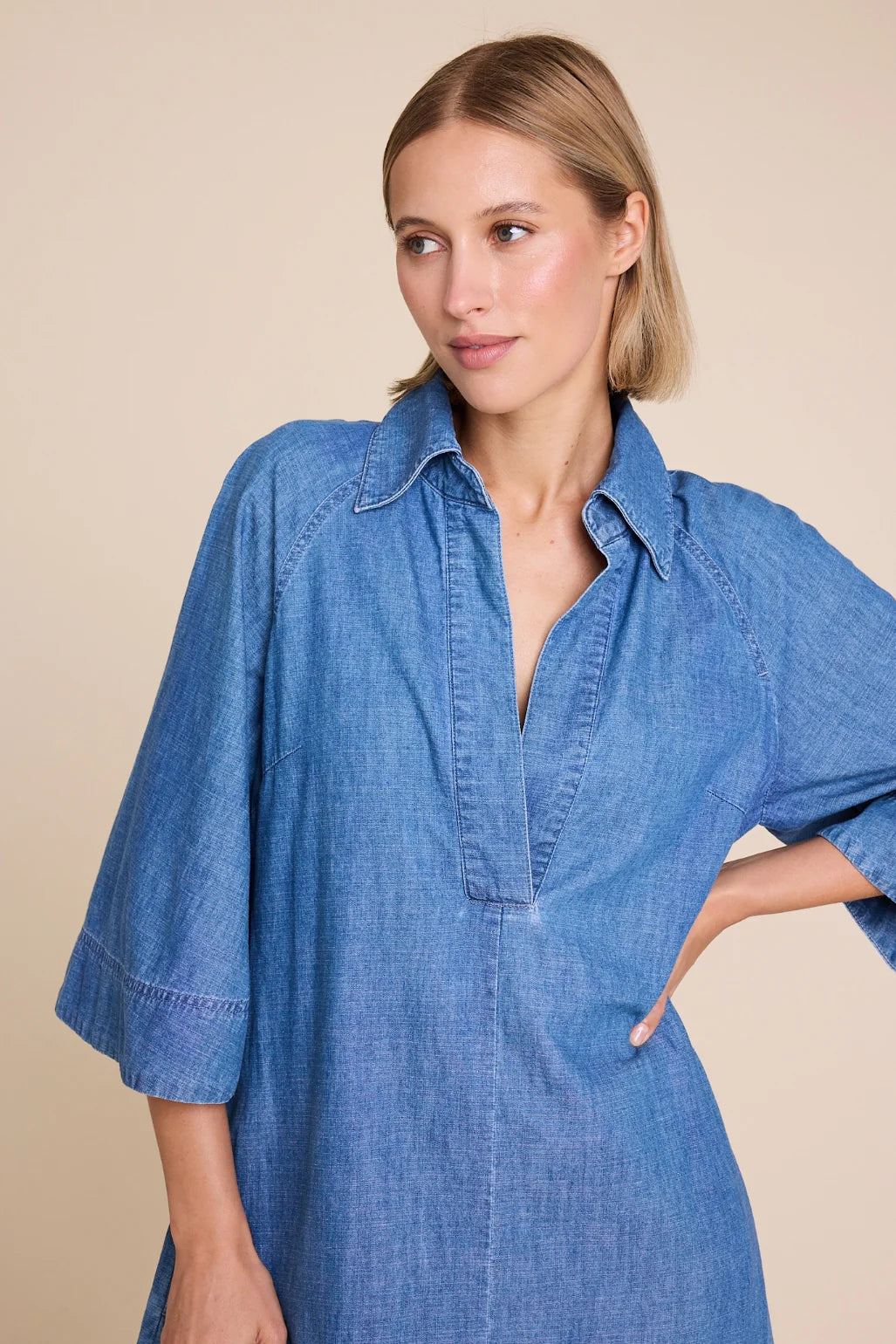 MOMO DENIM DRESS