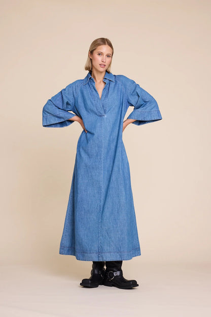 MOMO DENIM DRESS