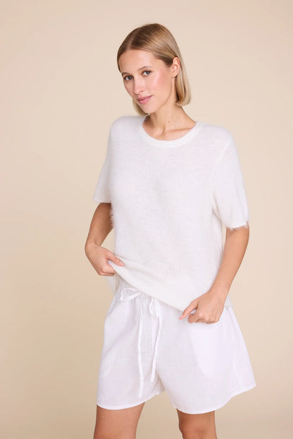 MONROE 24 KNITTED T-SHIRT CREME