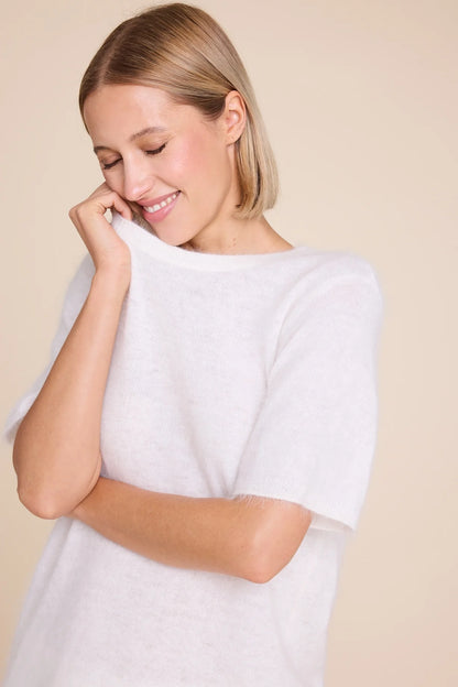 MONROE 24 KNITTED T-SHIRT CREME