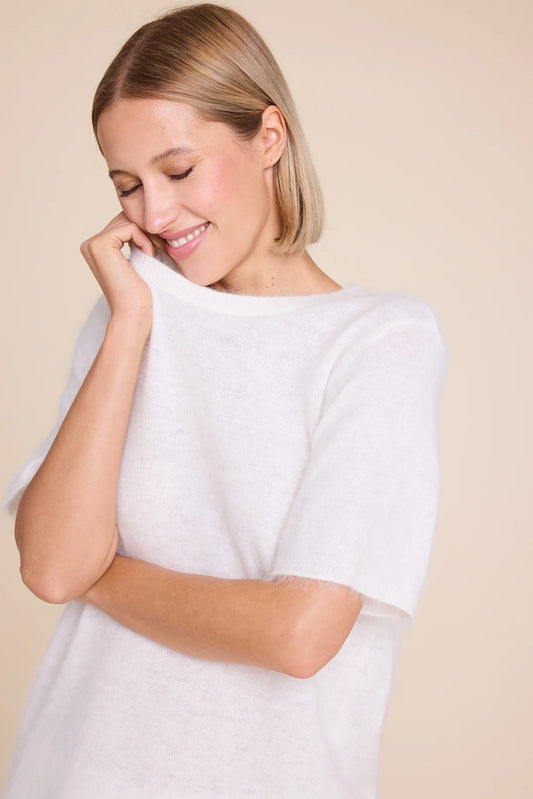 MONROE 24 KNITTED T-SHIRT CREME