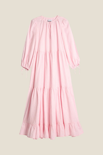 MUSE LINEN DRESS PINK