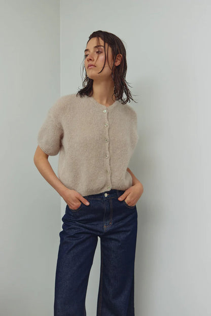 N-LORELL KNIT CARDIGAN BEIGE