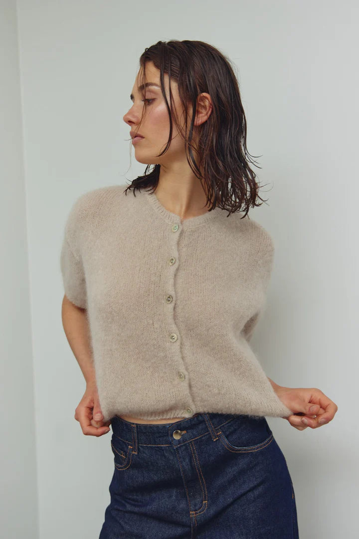 N-LORELL KNIT CARDIGAN BEIGE