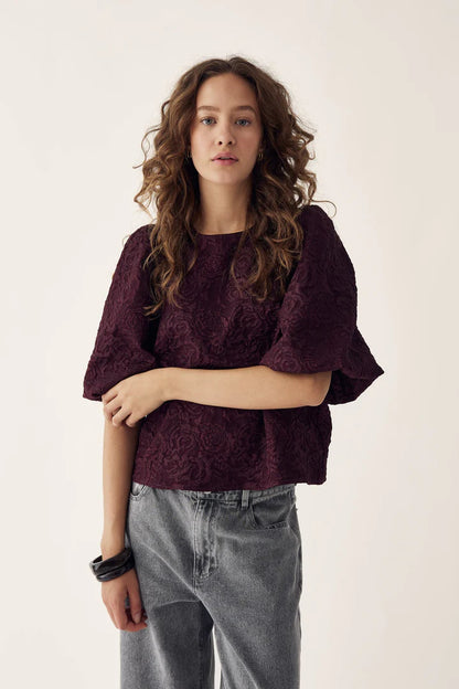 N-SHELLY BLOUSE WINETASTING