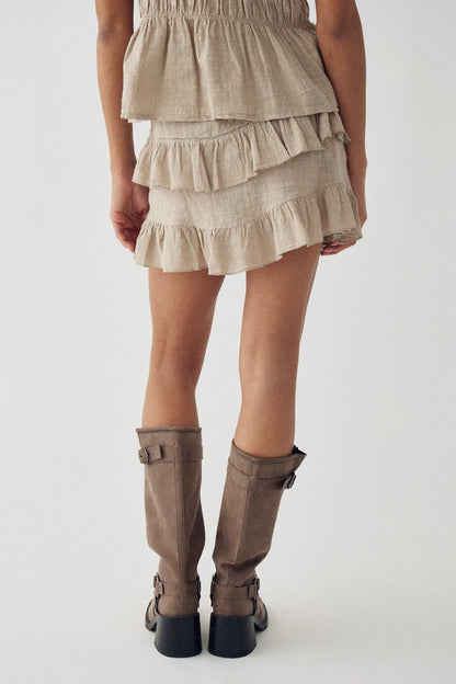 MARLIN SKIRT GREY IVORY