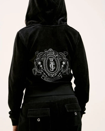 HERITAGE PALM CREST ROBYN HOODIE BLACK