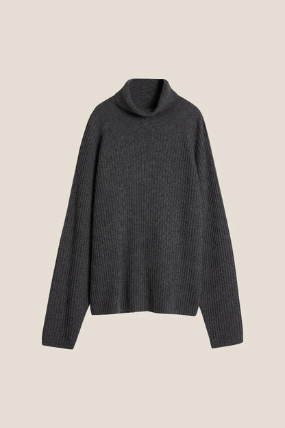 NEW MARTINE RIBBED SWEATER ANTRACITE