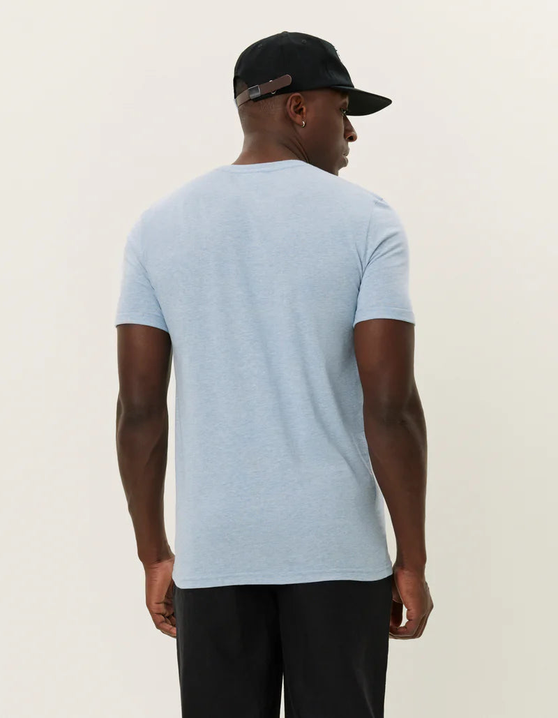 NØRREGAARD TONAL T-SHIRT XENON BLUE MELANGE
