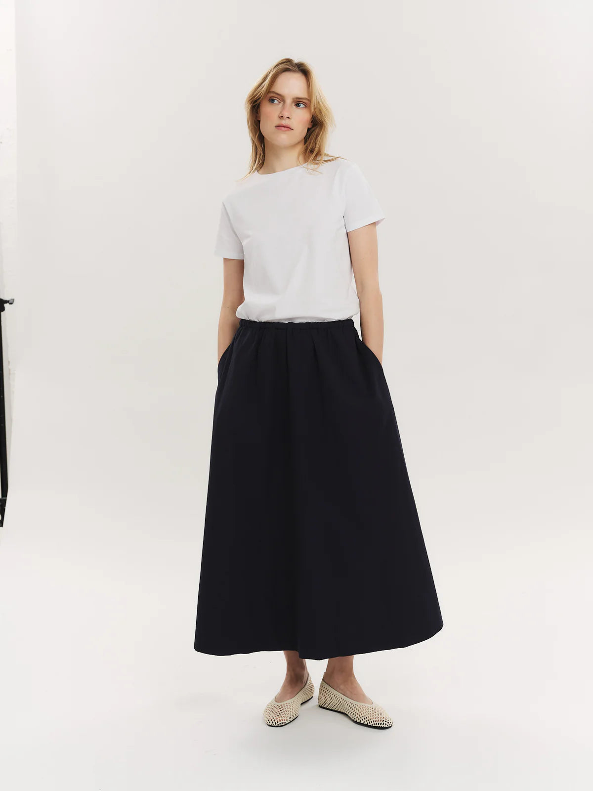 FOREVER STRING SKIRT NAVY