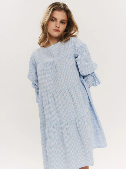 INDIANA DRESS DUSTY BLUE