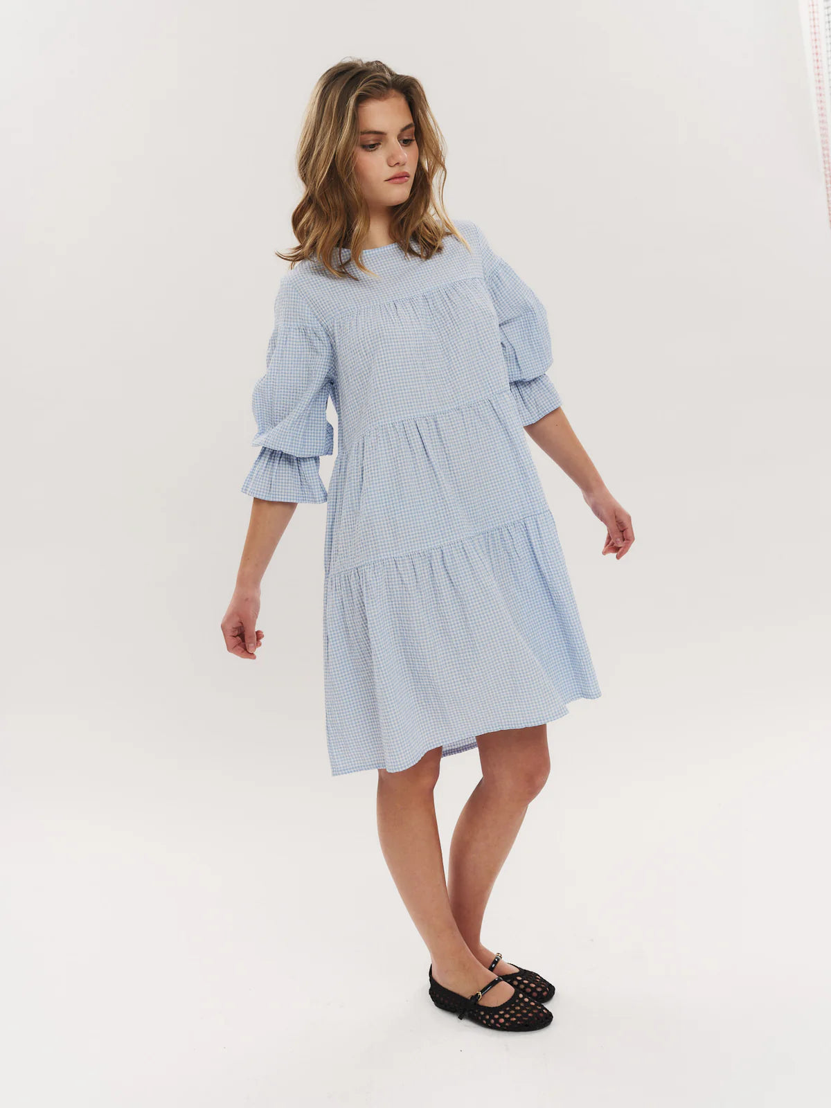 INDIANA DRESS DUSTY BLUE