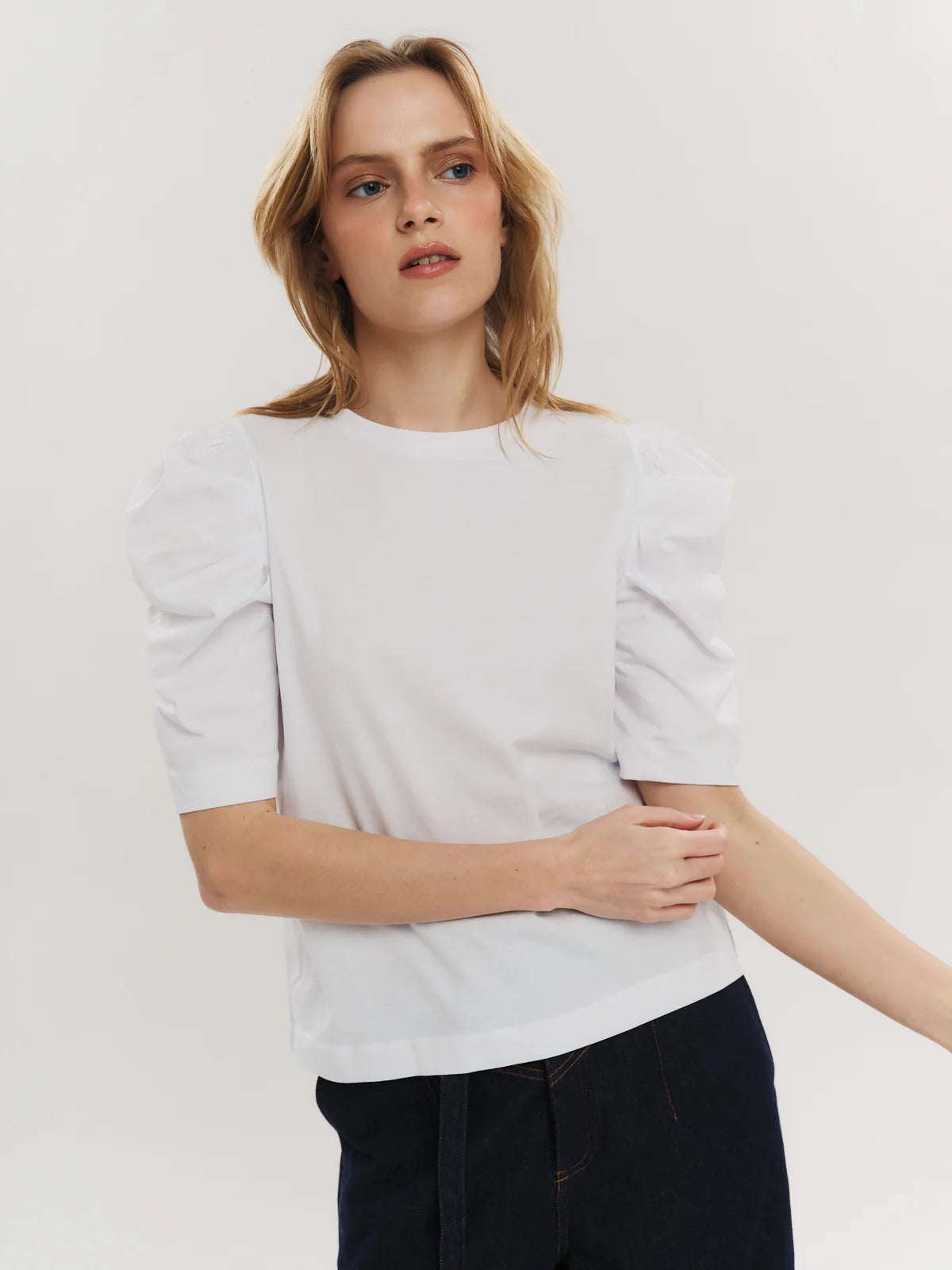 EMPIRE COTTON TEE WHITE