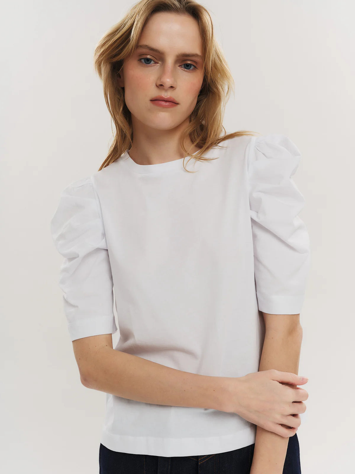 EMPIRE COTTON TEE WHITE