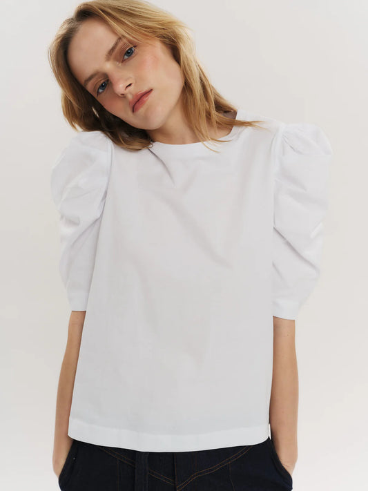 EMPIRE COTTON TEE WHITE