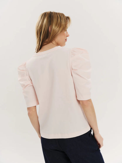 EMPIRE COTTON TEE SOFT PINK
