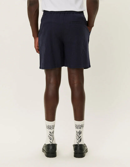 OTTO LINEN SHORTS DARK NAVY