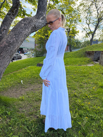 UMI LONG COTTON DRESS WHITE