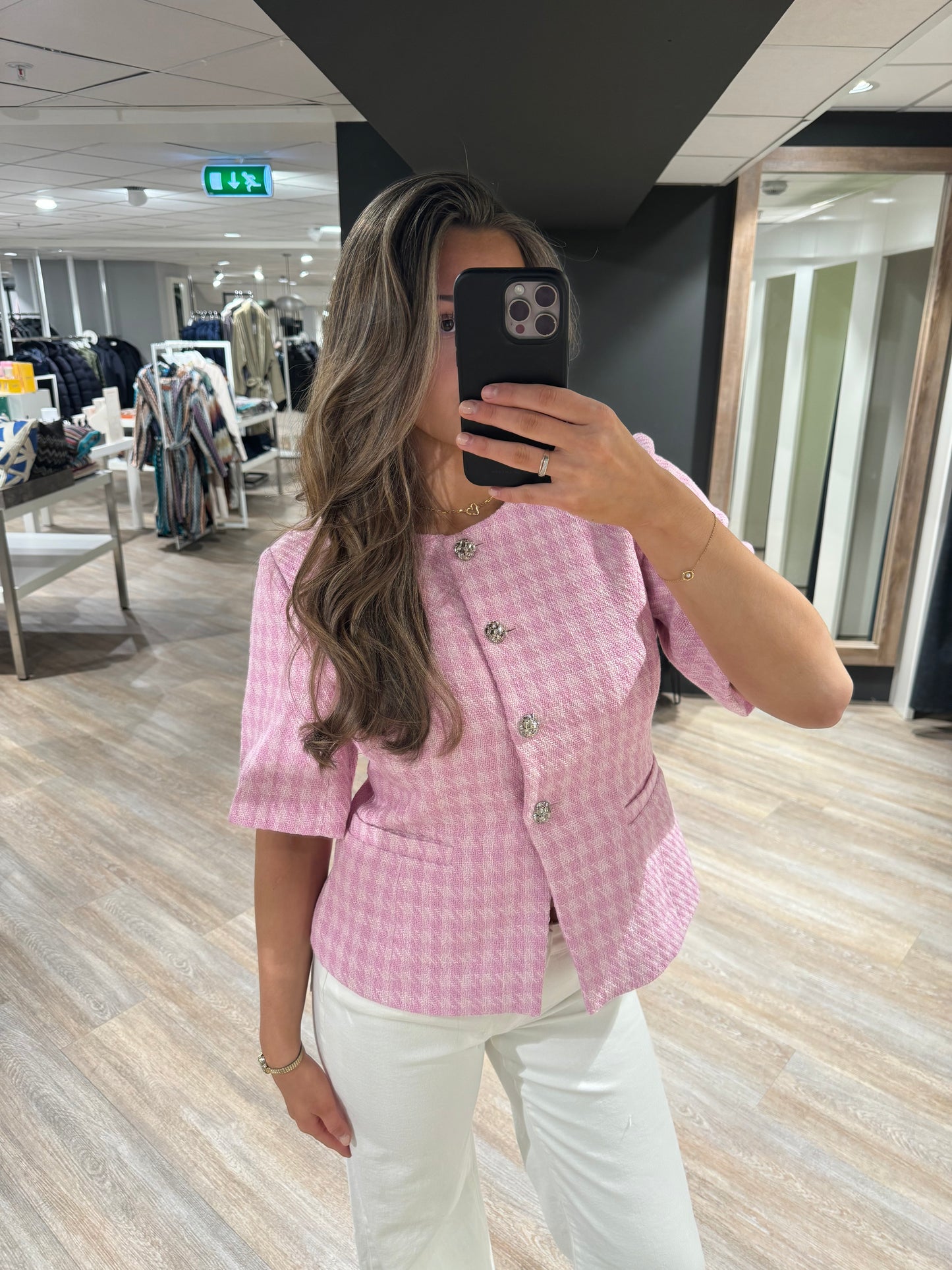 KASAUNDRA BLAZER BABY PINK