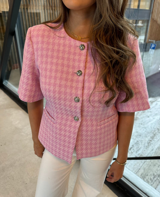 KASAUNDRA BLAZER BABY PINK