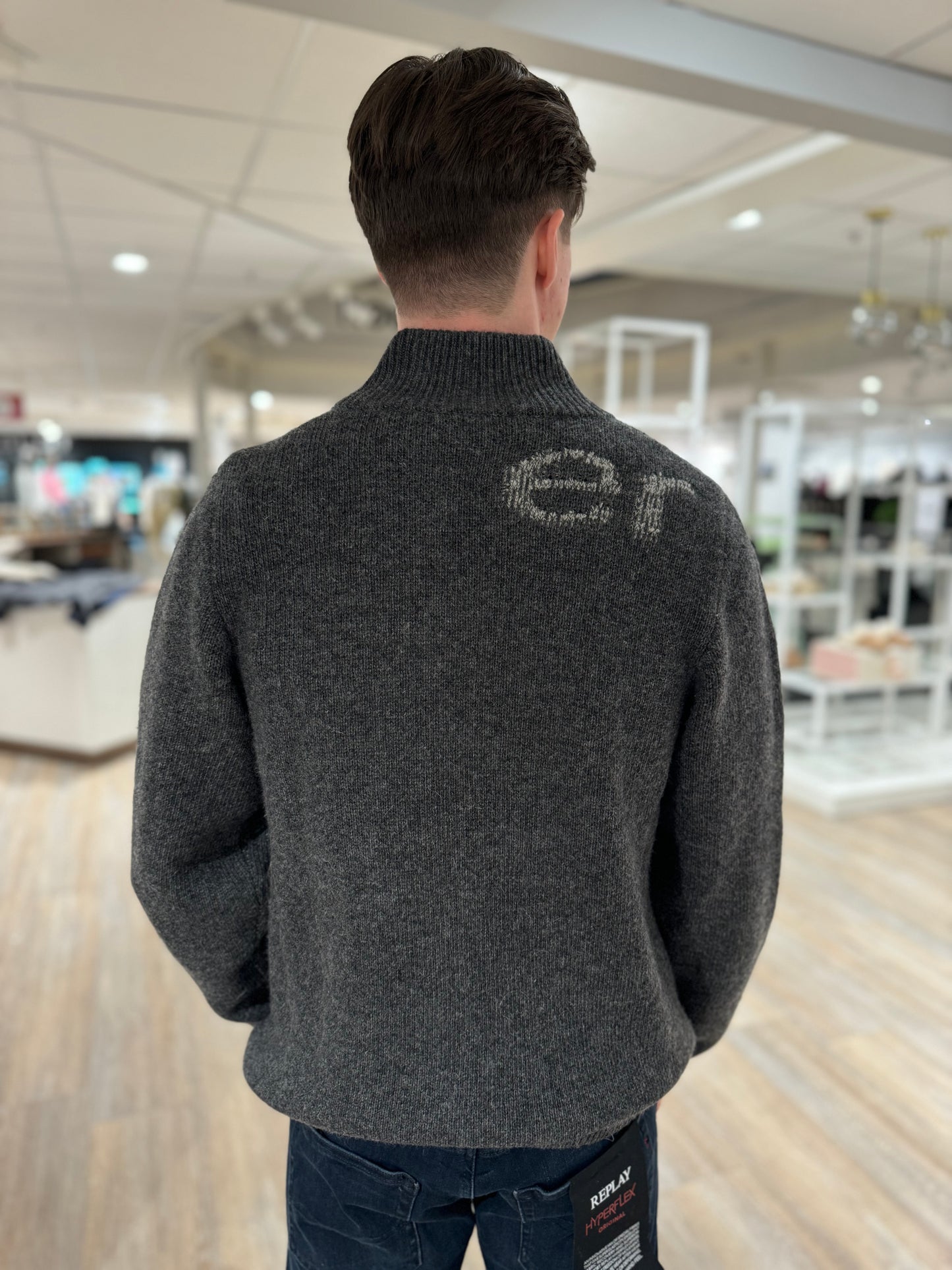 HAZA LOGO WOOL CARDIGAN