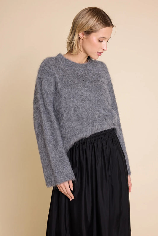 PIPER SOLID SWEATER ANTRACITE