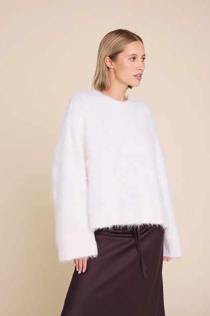 PIPER SOLID SWEATER CREME