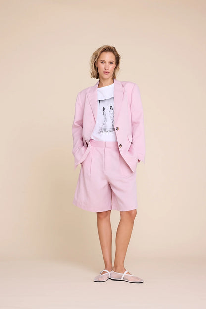 PLUTO LINEN SHORTS PINK