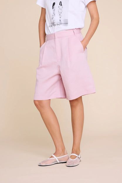 PLUTO LINEN SHORTS PINK