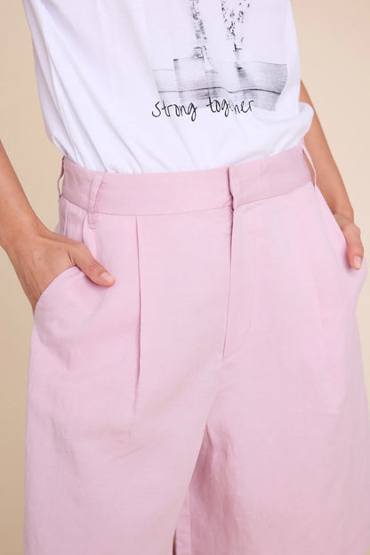 PLUTO LINEN SHORTS PINK
